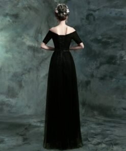 Black Evening Dress-160-04