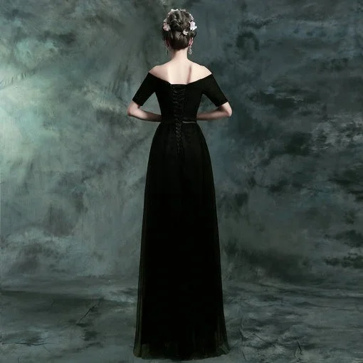 Black Evening Dress-160-04