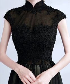 Black Evening Dress-203-09