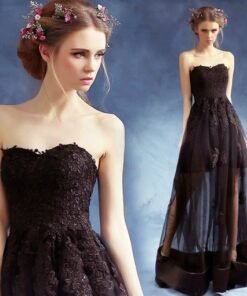 Black Evening Dress-214-01