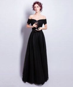 Black Evening Dress-226-02