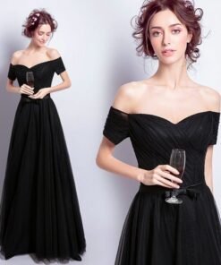 Black Evening Dress-226-04