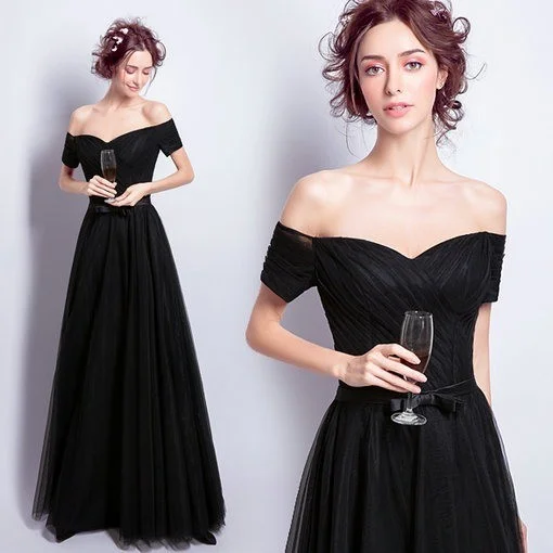 Black Evening Dress-226-04