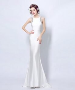 White Eevening Dresses-193-03