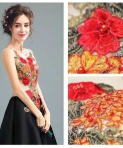 a line cocktail dress-316-02