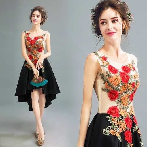 a line cocktail dress-316-03