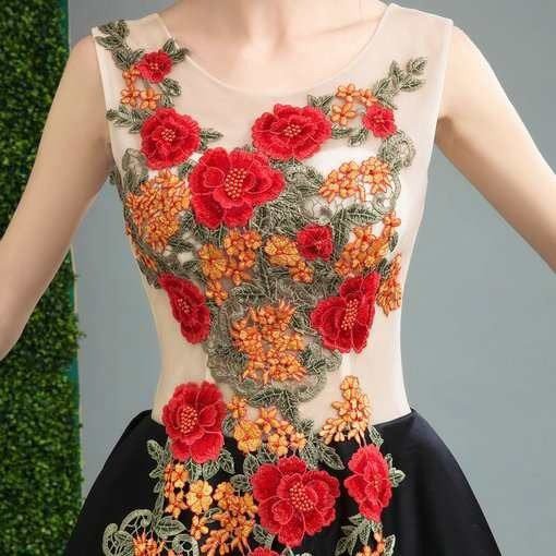 a line cocktail dress-316-05