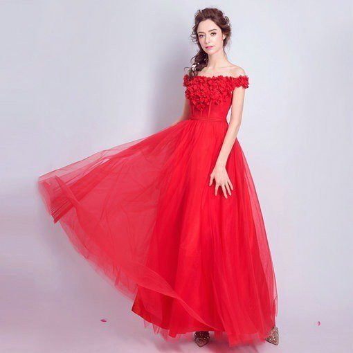 a line evening dress-279-04