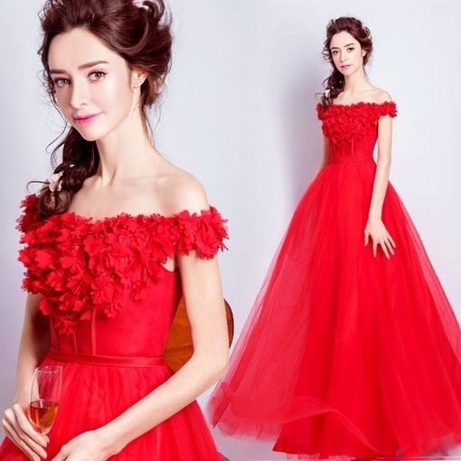 a line evening dress-279-05