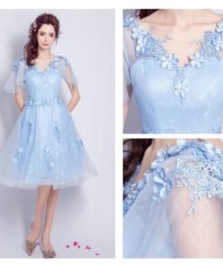 blue cocktail dress-221-07