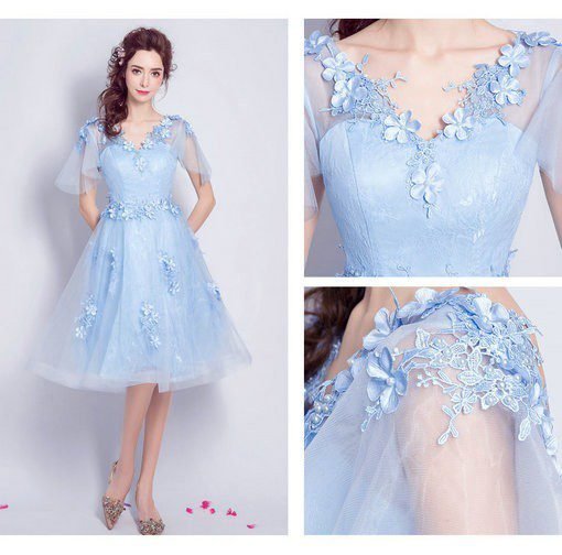 blue cocktail dress-221-07