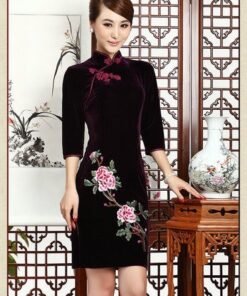 cheongsam dress short-048-09