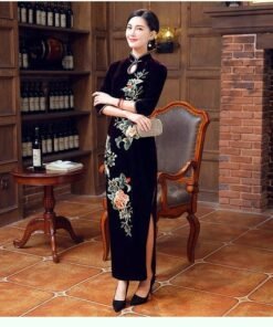 chinese dress blue-039-03