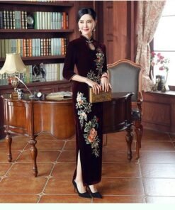 chinese dress blue-039-11