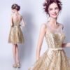 cocktail dress gold-322-03