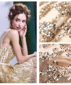 cocktail dress gold-322-06