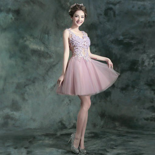 cocktail dress purple-108-04