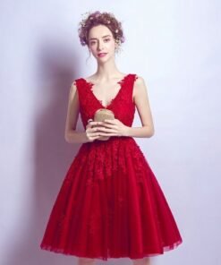 cocktail dress red-085-04