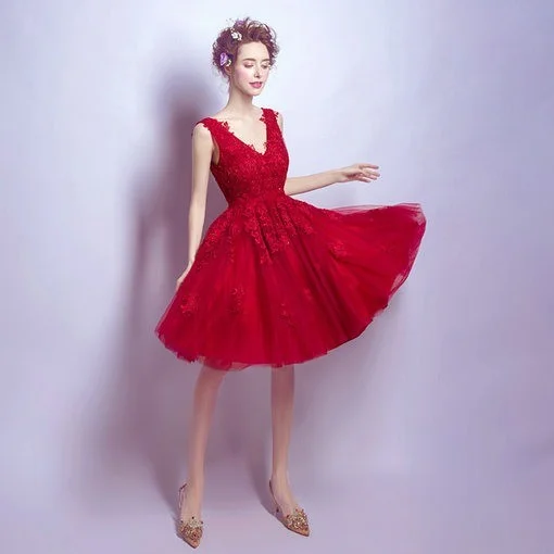 cocktail dress red-085-06