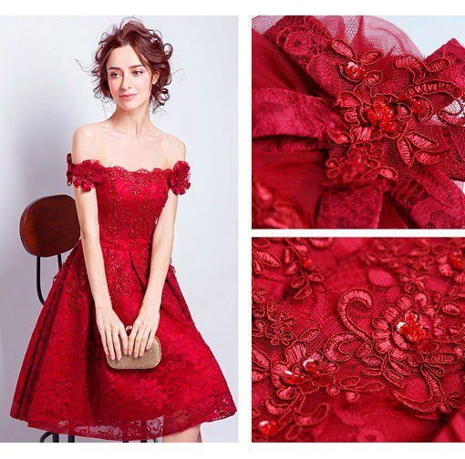 cocktail dress red-142-07