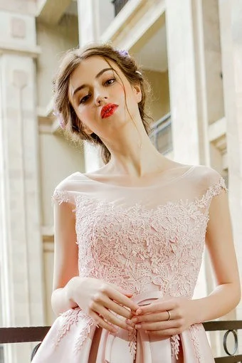 pink 21st dresses Vienna Prom 82035 Pink Velvet Prom Dress Size 4 Sequins Backless Glass Slipper