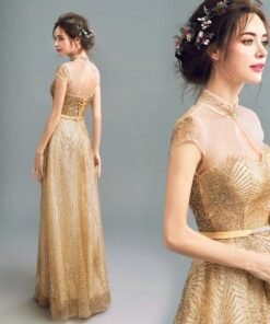 evening dress gold-126-04