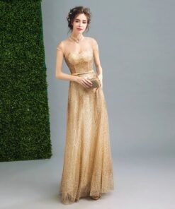 evening dress gold-126-05