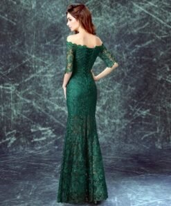 evening dress with sleeve-180-10