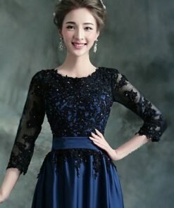 evening dress with sleeves-91-10