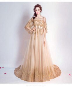 gold evening dress-96-02