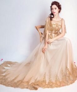 gold evening dress-96-05