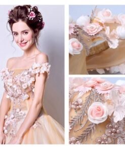 gold quinceanera dress-239-08