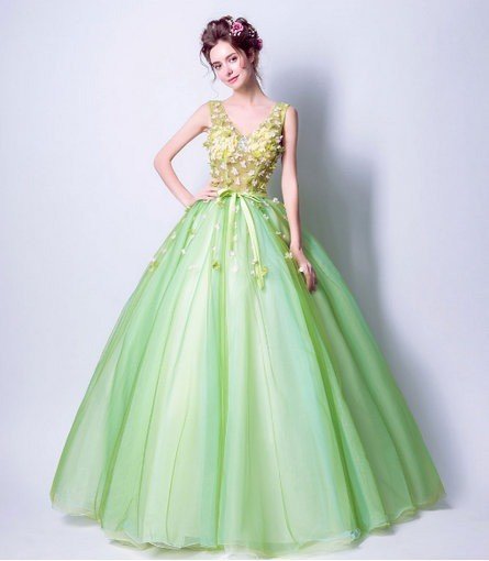 quinceanera green dresses