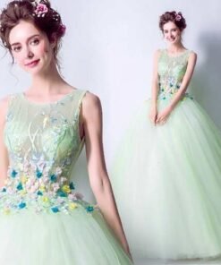 green quinceanera dress-306-07