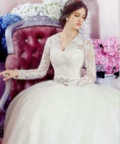 long sleeve wedding dress-359-02