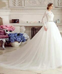long sleeve wedding dress-359-04
