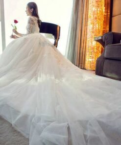 Strapless a line simple wedding dress train.Sleeveless zipper sash wedding gown online wholesale.