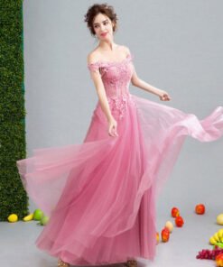 off shoulder evening gown-262-01