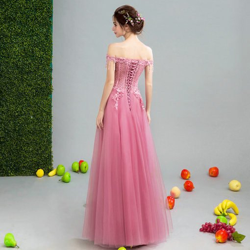 off shoulder evening gown-262-03