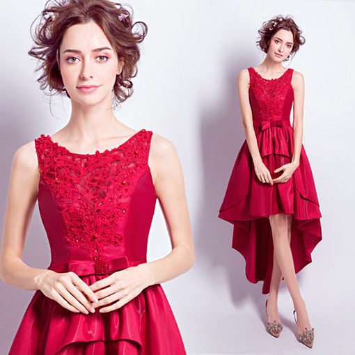 prom dress high low-283-06