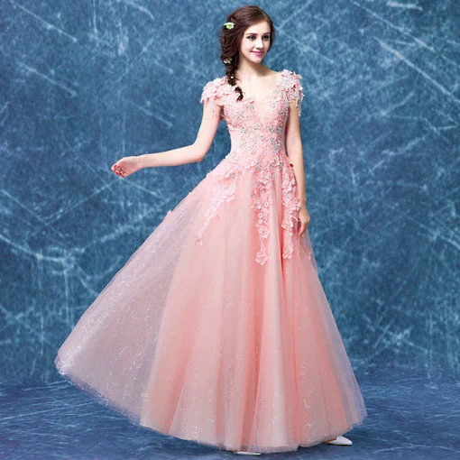 prom dress pink-183-08