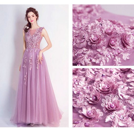prom dress purple-222-07