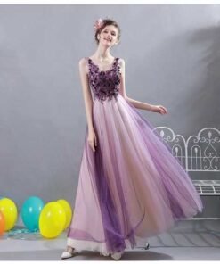 prom dress purple-317-07