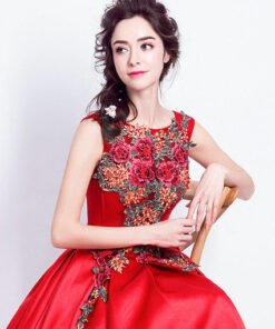 prom dress red-139-06