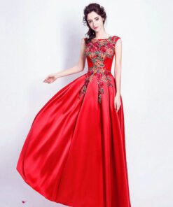 prom dress red-139-07