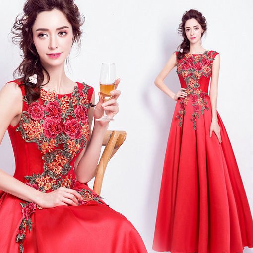 prom dress red-139-08