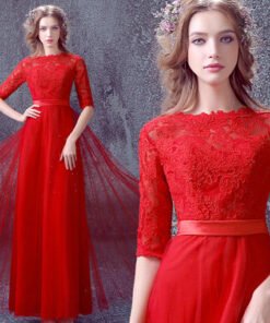 prom dress red-197-04