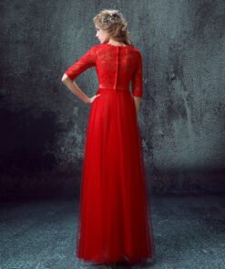 prom dress red-197-07