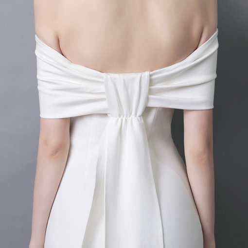 Long Prom Dress White Evening Dress Off The Shoulder - Image 2