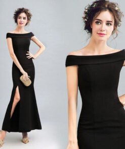 prom dress with slit-261-06